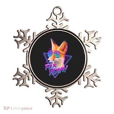 Retro 80's Eighties Polygon Fox Yeah Ornament