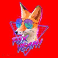 Retro 80's Eighties Polygon Fox Yeah Santa Hat thumb 1