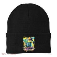 Retro 80s Eighties TRex Dinosaur Surfers Crew Beanie thumb 0