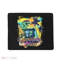 Retro 80s Eighties TRex Dinosaur Surfers Crew Mousepad thumb 0