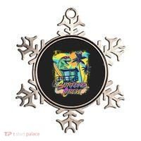 Retro 80s Eighties TRex Dinosaur Surfers Crew Ornament thumb 0