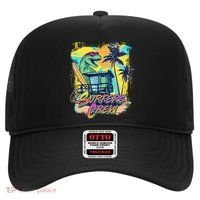 Retro 80s Eighties TRex Dinosaur Surfers Crew Hat thumb 0