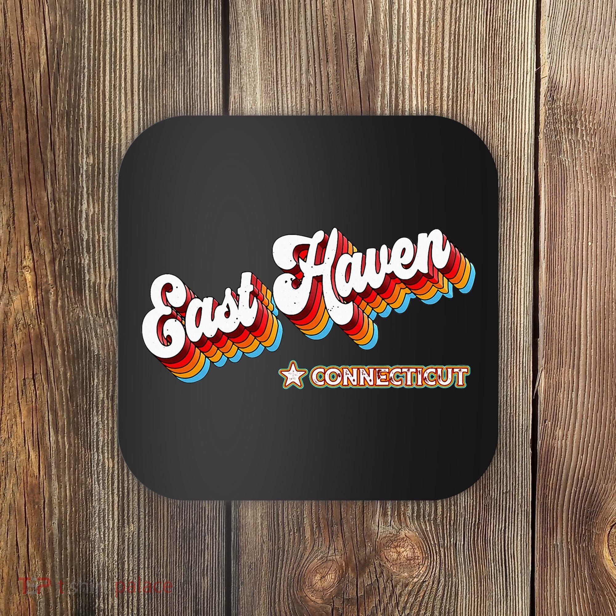 Retro 80s East Haven Connecticut Ct Coaster