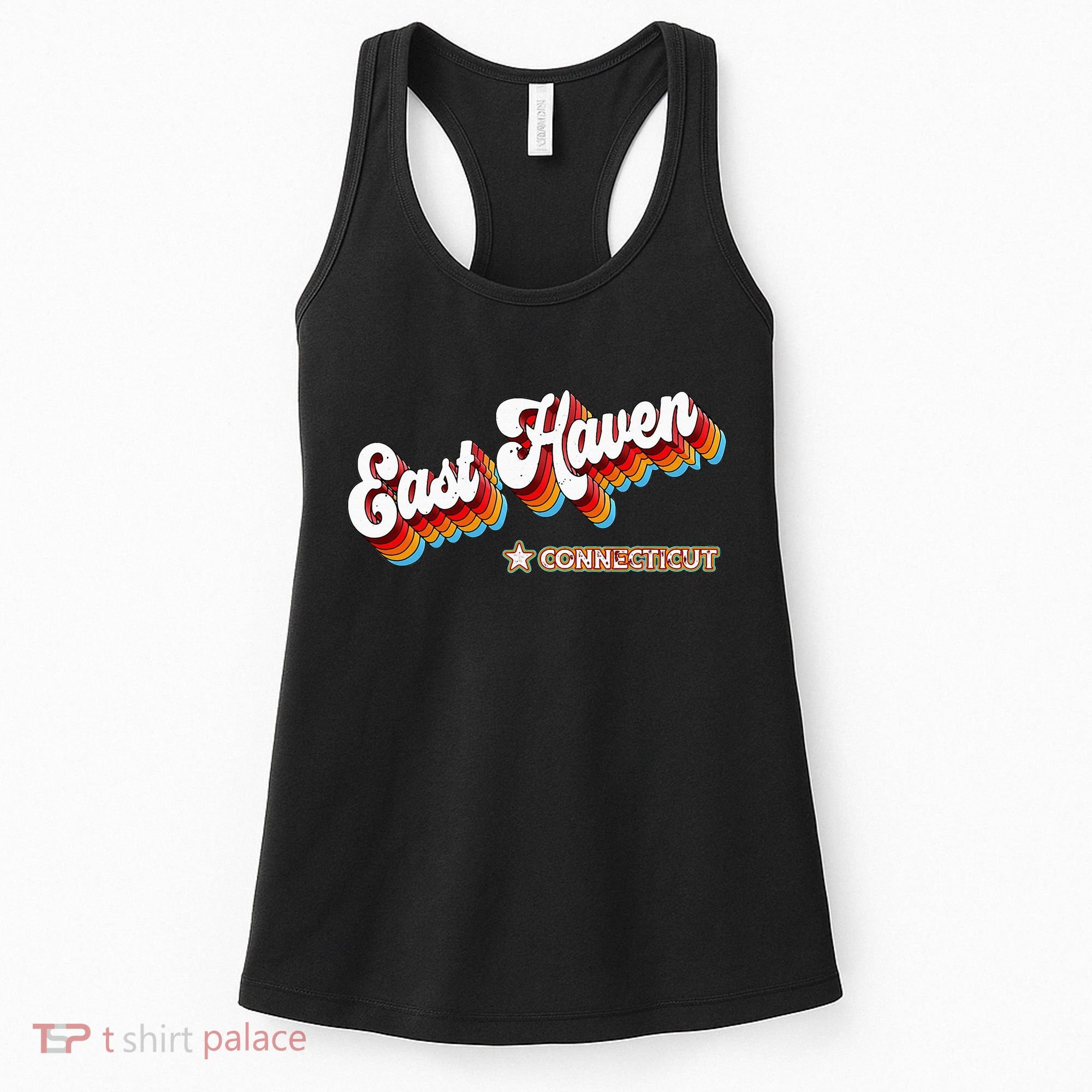 Retro 80s East Haven Connecticut Ct Women's Tank Top
