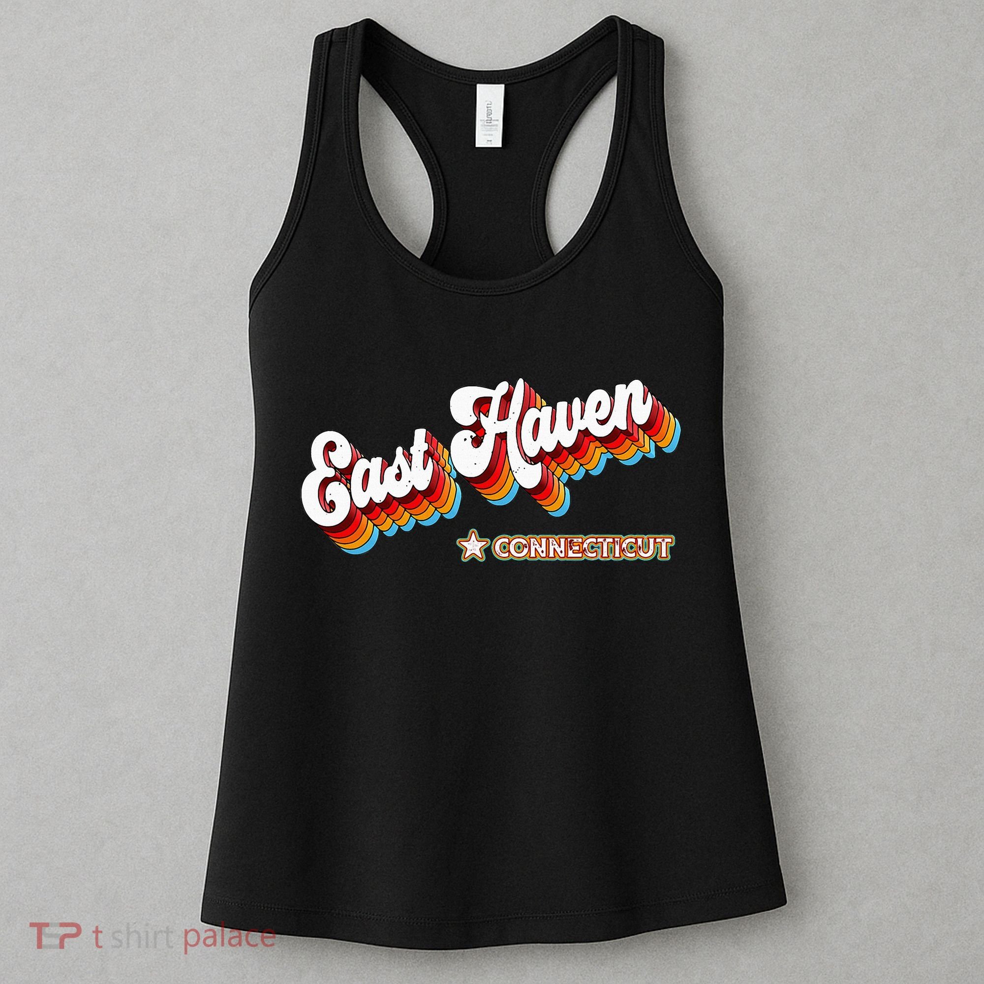 Retro 80s East Haven Connecticut Ct Women's Tank Top