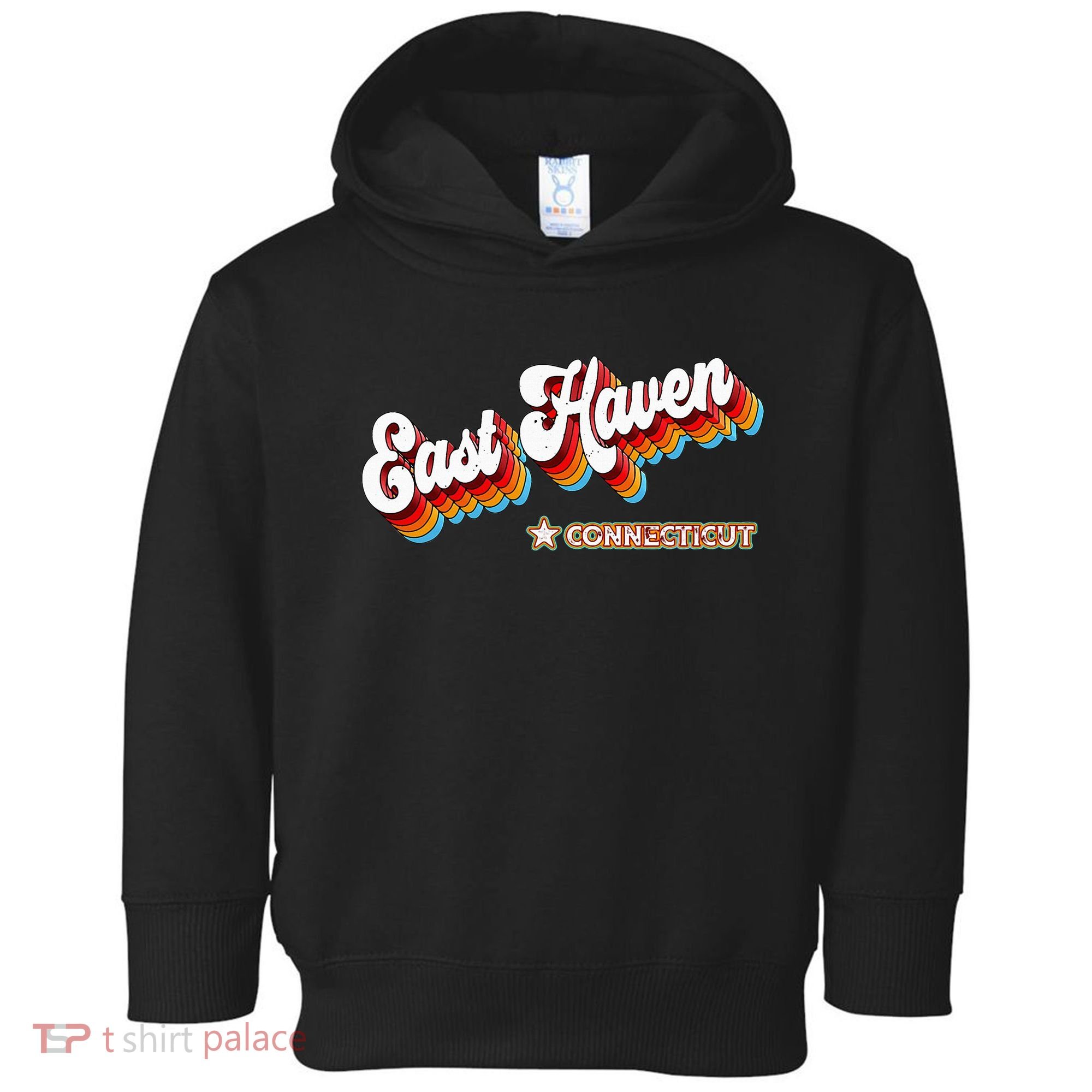 Retro 80s East Haven Connecticut Ct Toddler Hoodie