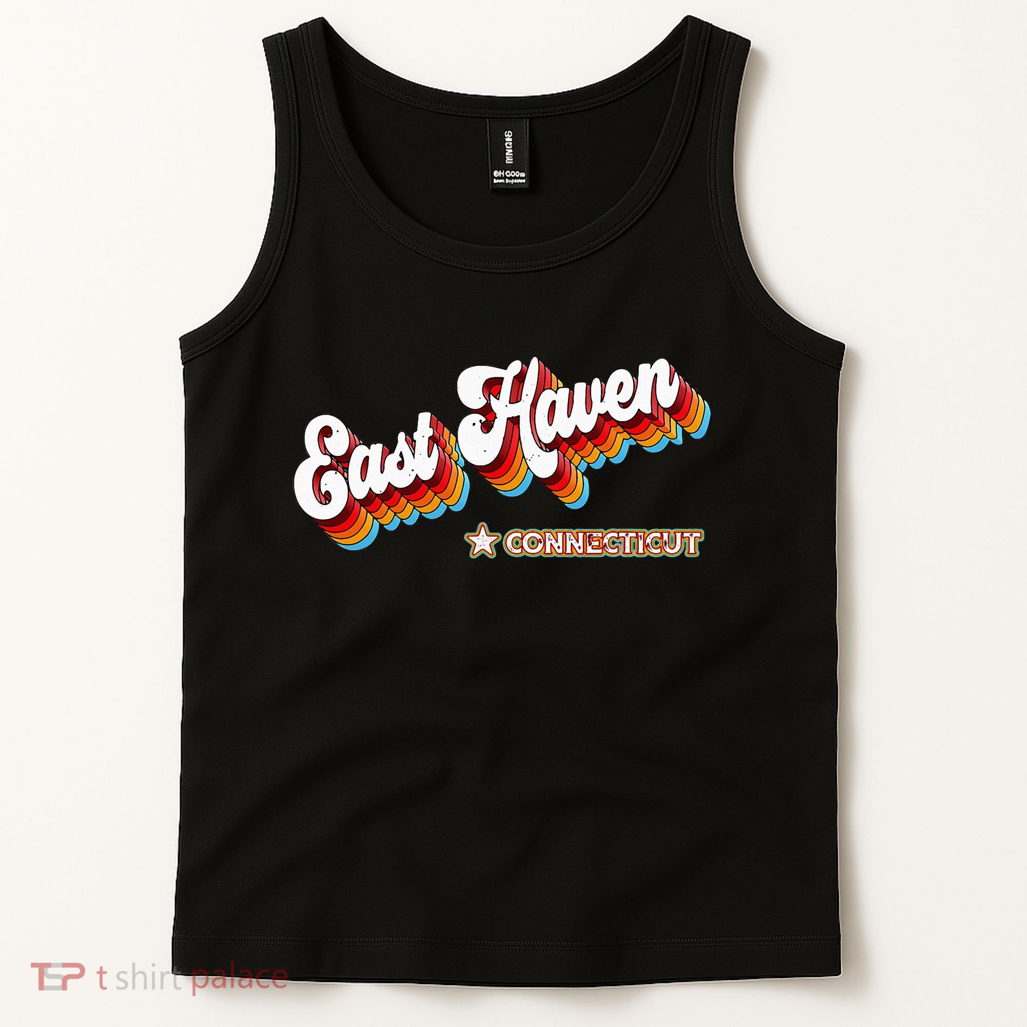 Retro 80s East Haven Connecticut Ct Tank Top