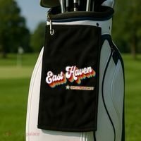 Retro 80s East Haven Connecticut Ct Golf Towel thumb 2