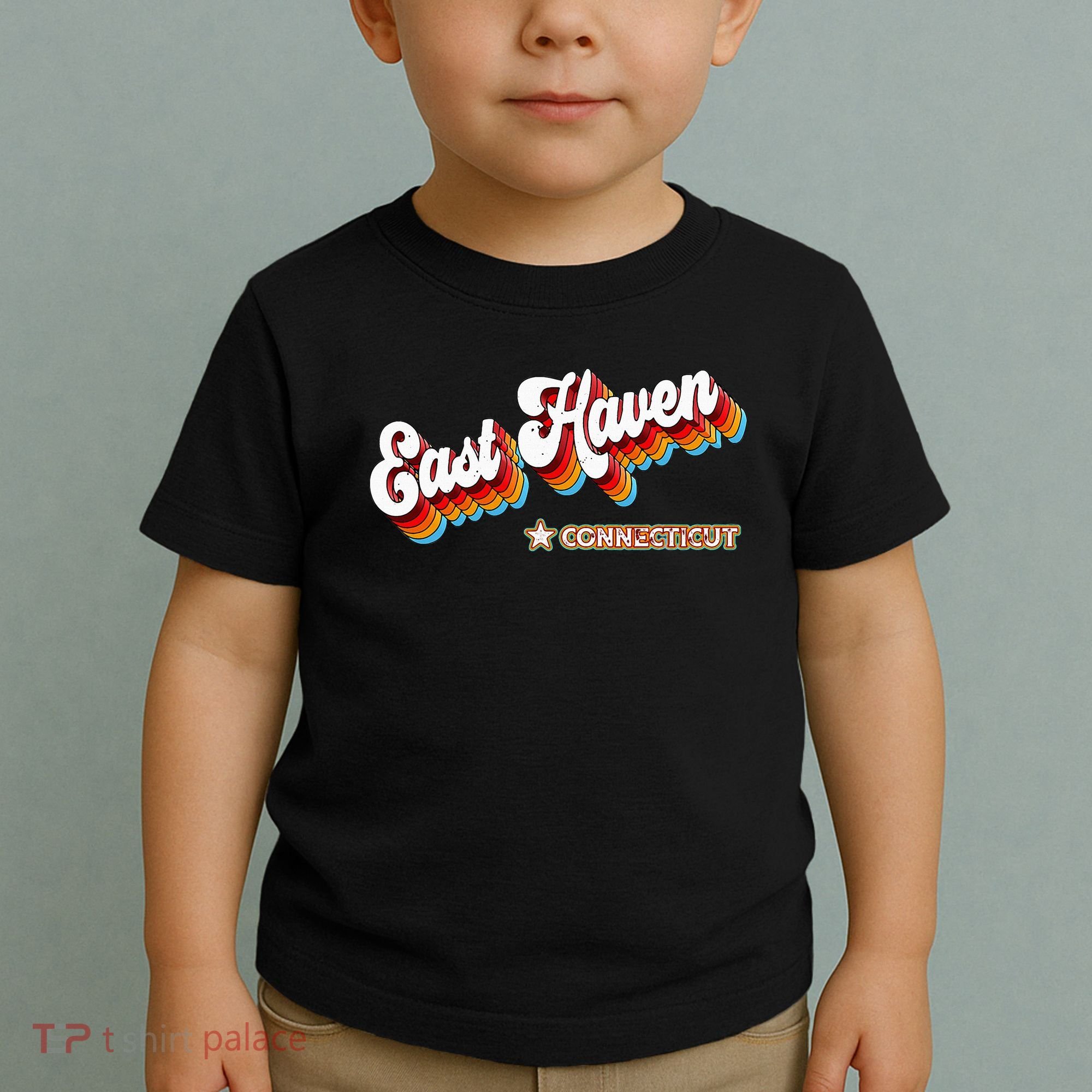 Retro 80s East Haven Connecticut Ct Toddler T-Shirt