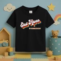 Retro 80s East Haven Connecticut Ct Toddler T-Shirt thumb 3