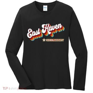 Retro 80s East Haven Connecticut Ct Women's Long Sleeve Shirt