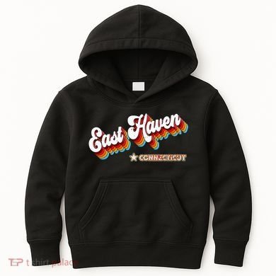 Retro 80s East Haven Connecticut Ct Kids Hoodie