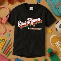 Retro 80s East Haven Connecticut Ct Kids T-Shirt thumb 3
