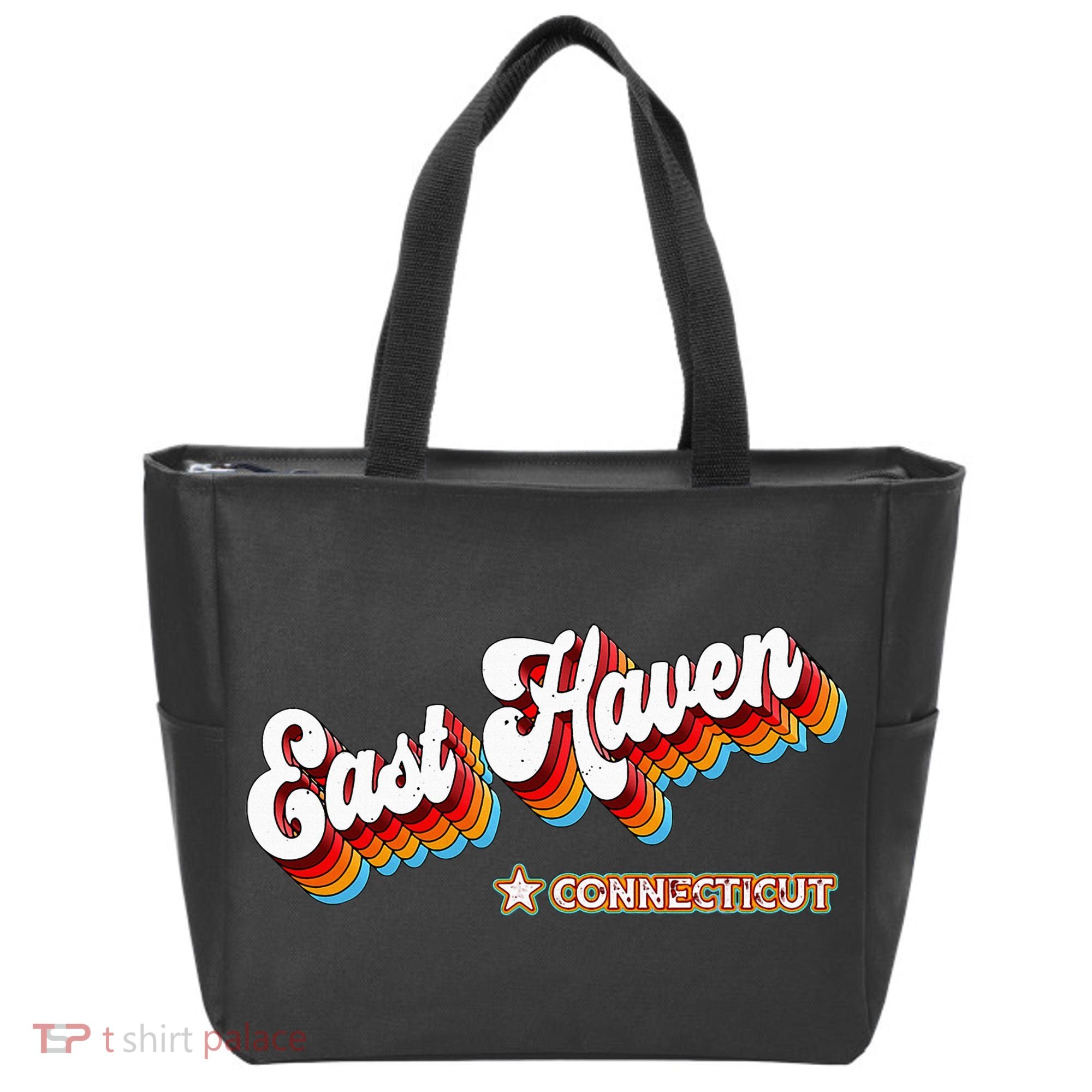 Retro 80s East Haven Connecticut Ct Tote Bag