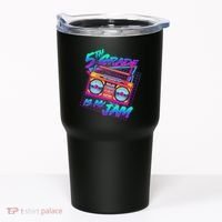 Retro 80's Fifth Grade Is My Jam Neon Boombox Tumbler thumb 0