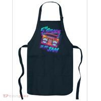 Retro 80's Fifth Grade Is My Jam Neon Boombox Apron thumb 0