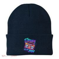 Retro 80's Fifth Grade Is My Jam Neon Boombox Beanie thumb 0