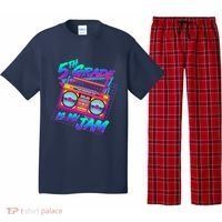 Retro 80's Fifth Grade Is My Jam Neon Boombox Pajama Set thumb 0