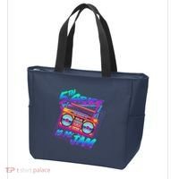 Retro 80's Fifth Grade Is My Jam Neon Boombox Tote Bag thumb 3