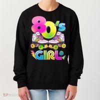 Retro 80's Girl Cute Roller Skates Women's Sweatshirt thumb 0