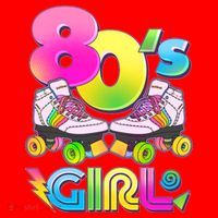Retro 80's Girl Cute Roller Skates Santa Hat thumb 1