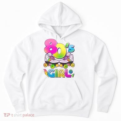 Retro 80's Girl Cute Roller Skates Hoodie