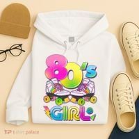 Retro 80's Girl Cute Roller Skates Hoodie thumb 4