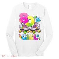 Retro 80's Girl Cute Roller Skates Long Sleeve Shirt thumb 0