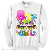 Retro 80's Girl Cute Roller Skates Sweatshirt thumb 0