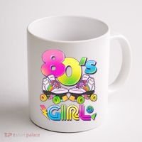Retro 80's Girl Cute Roller Skates Coffee Mug thumb 1