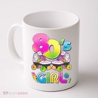 Retro 80's Girl Cute Roller Skates Coffee Mug thumb 0