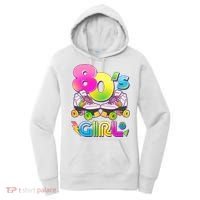 Retro 80's Girl Cute Roller Skates Women's Hoodie thumb 0