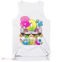 Retro 80's Girl Cute Roller Skates Tank Top thumb 0