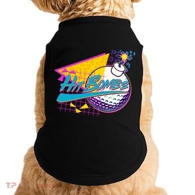 Retro 80's Hit Bombs Golfing Doggie Tank
