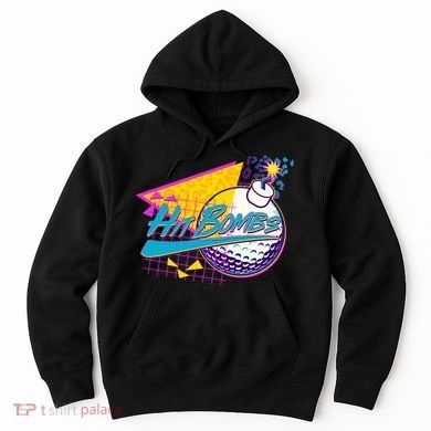 Retro 80's Hit Bombs Golfing Hoodie