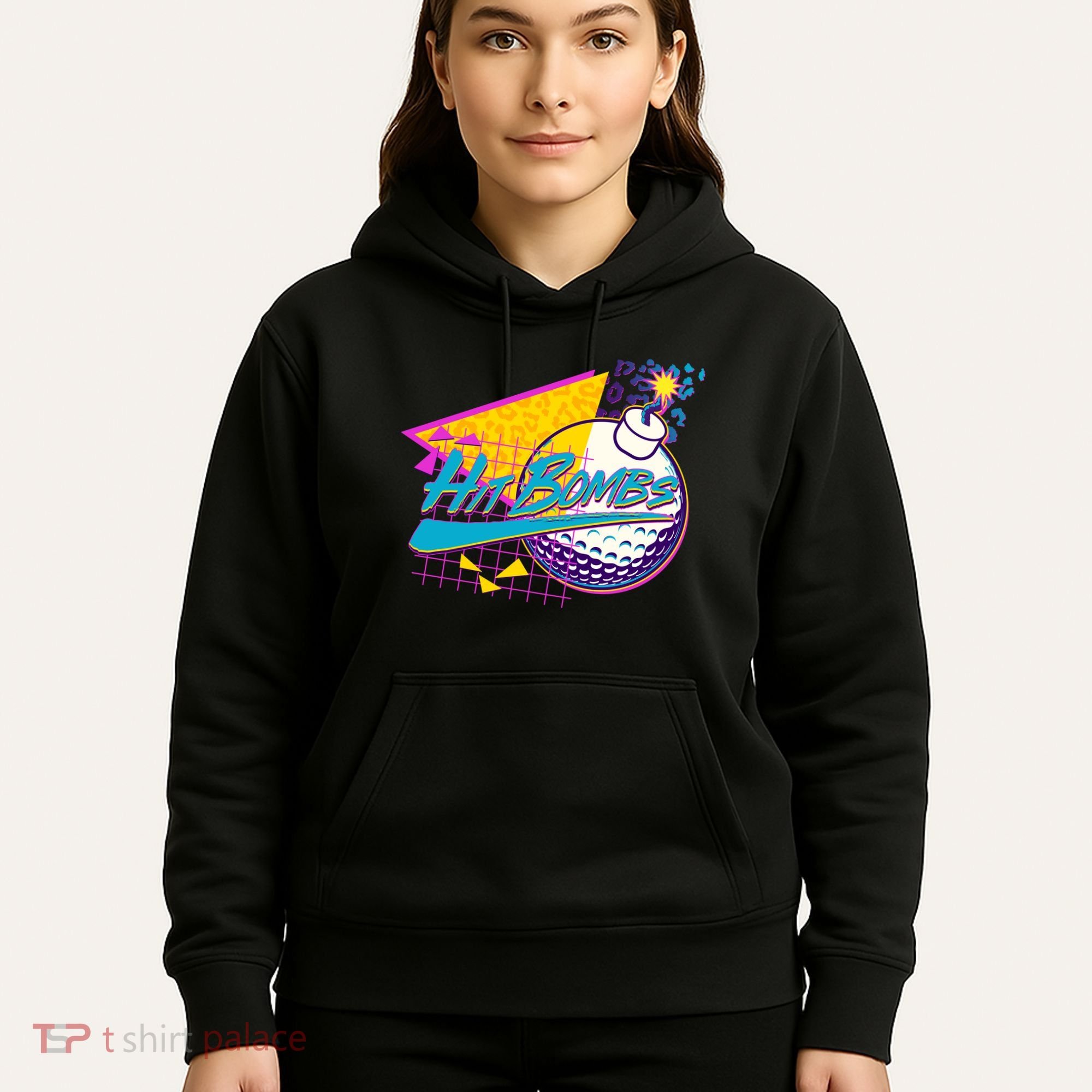 Retro 80's Hit Bombs Golfing Hoodie