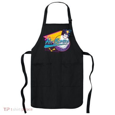 Retro 80's Hit Bombs Golfing Apron