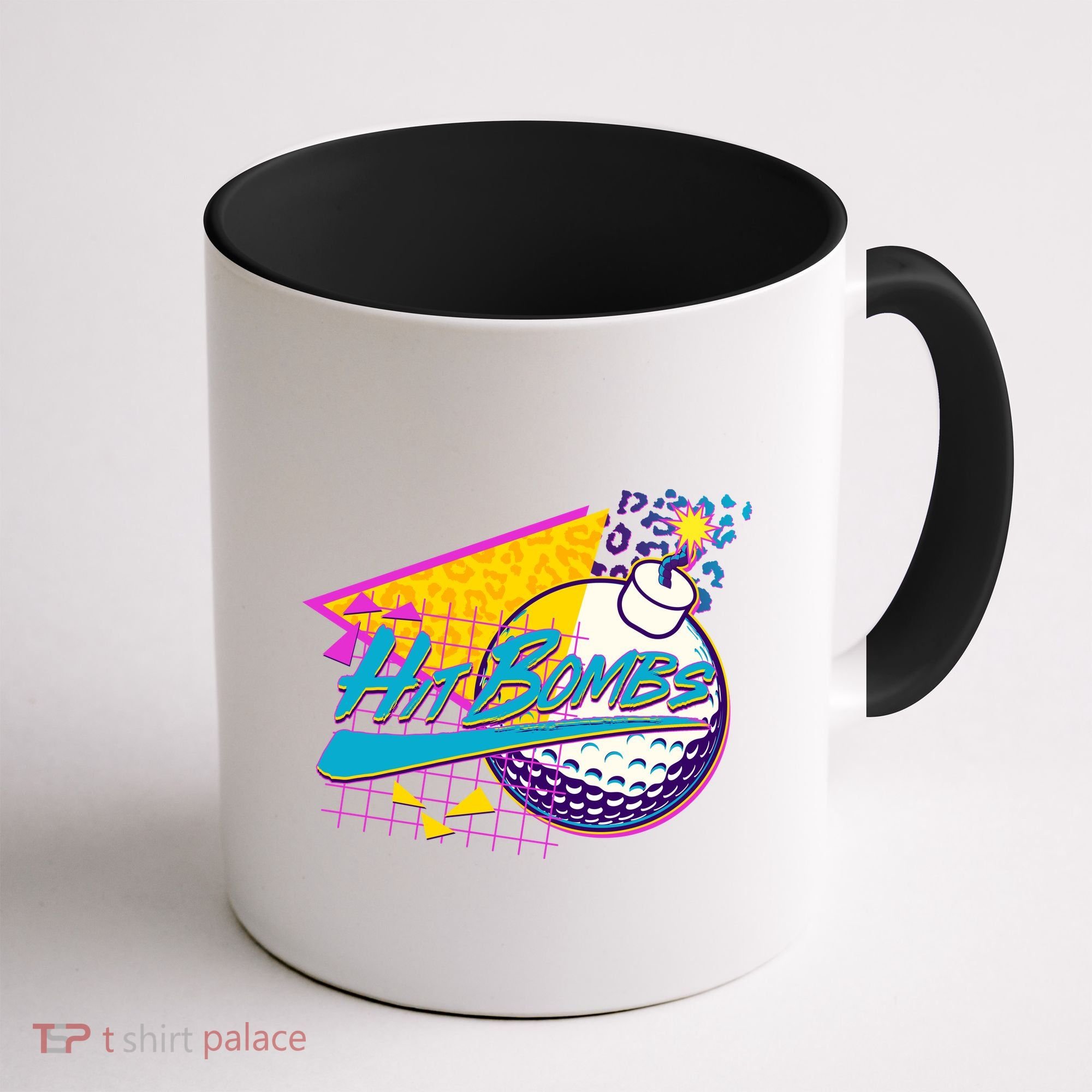 Retro 80's Hit Bombs Golfing Coffee Mug
