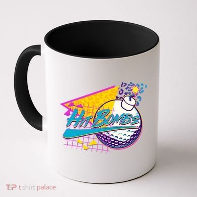 Retro 80's Hit Bombs Golfing Coffee Mug