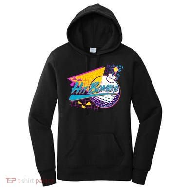 Retro 80's Hit Bombs Golfing Women's Hoodie