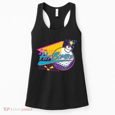 Retro 80's Hit Bombs Golfing Women's Tank Top