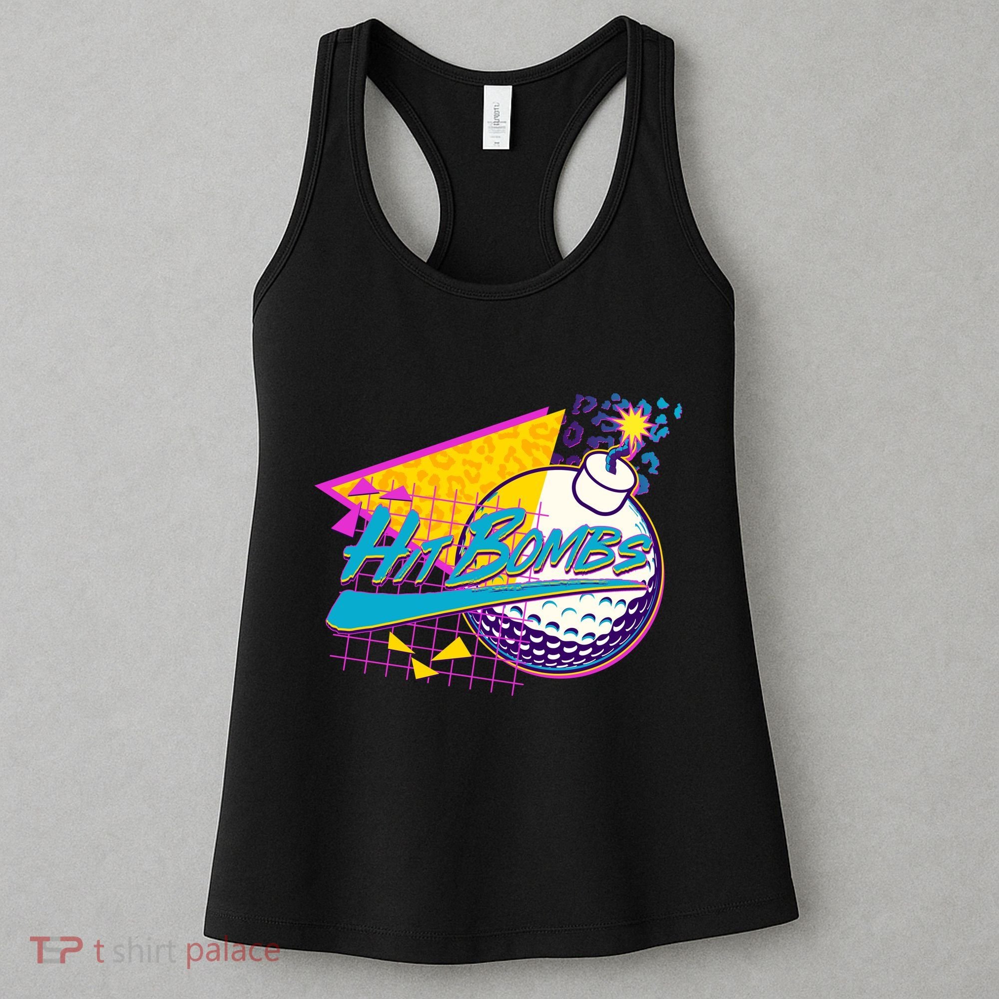 Retro 80's Hit Bombs Golfing Women's Tank Top