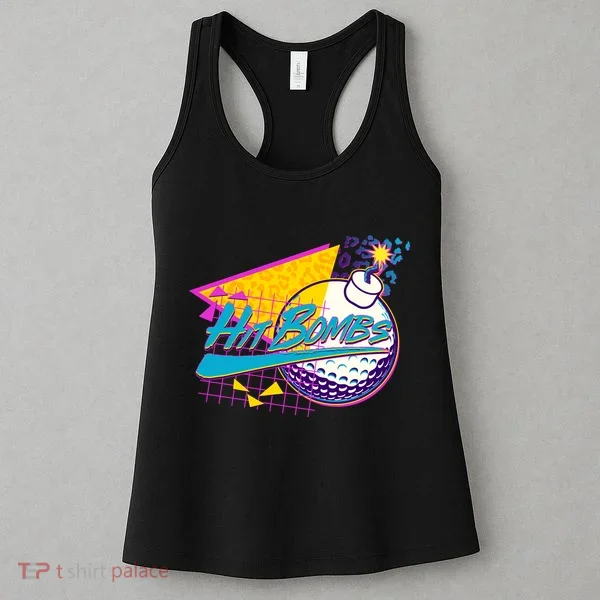 Retro 80's Hit Bombs Golfing Women's Tank Top