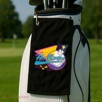 Retro 80's Hit Bombs Golfing Golf Towel thumb 2