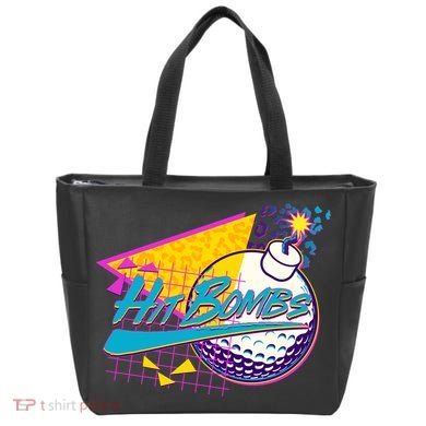Retro 80's Hit Bombs Golfing Tote Bag