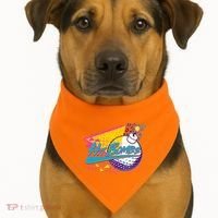 Retro 80's Hit Bombs Golfing USA-Made Doggie Bandana thumb 1