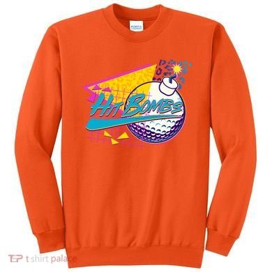 Retro 80's Hit Bombs Golfing Sweatshirt