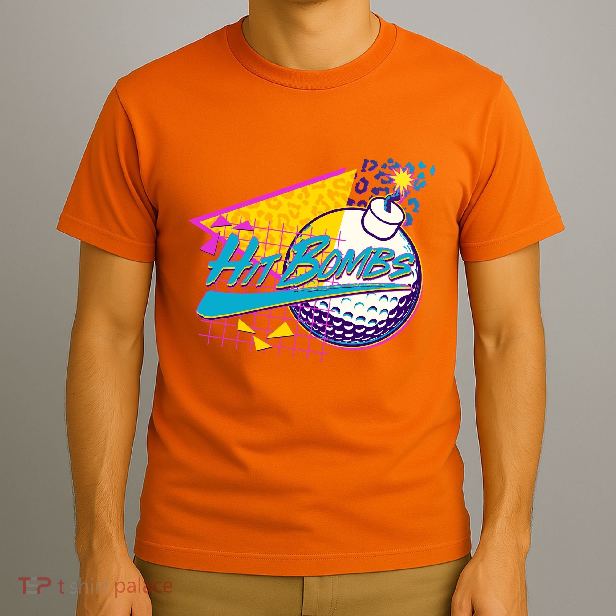 Retro 80's Hit Bombs Golfing T-Shirt