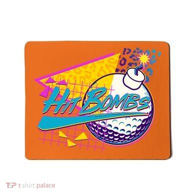 Retro 80's Hit Bombs Golfing Mousepad