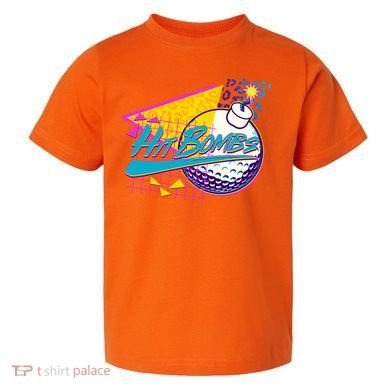 Retro 80's Hit Bombs Golfing Toddler T-Shirt